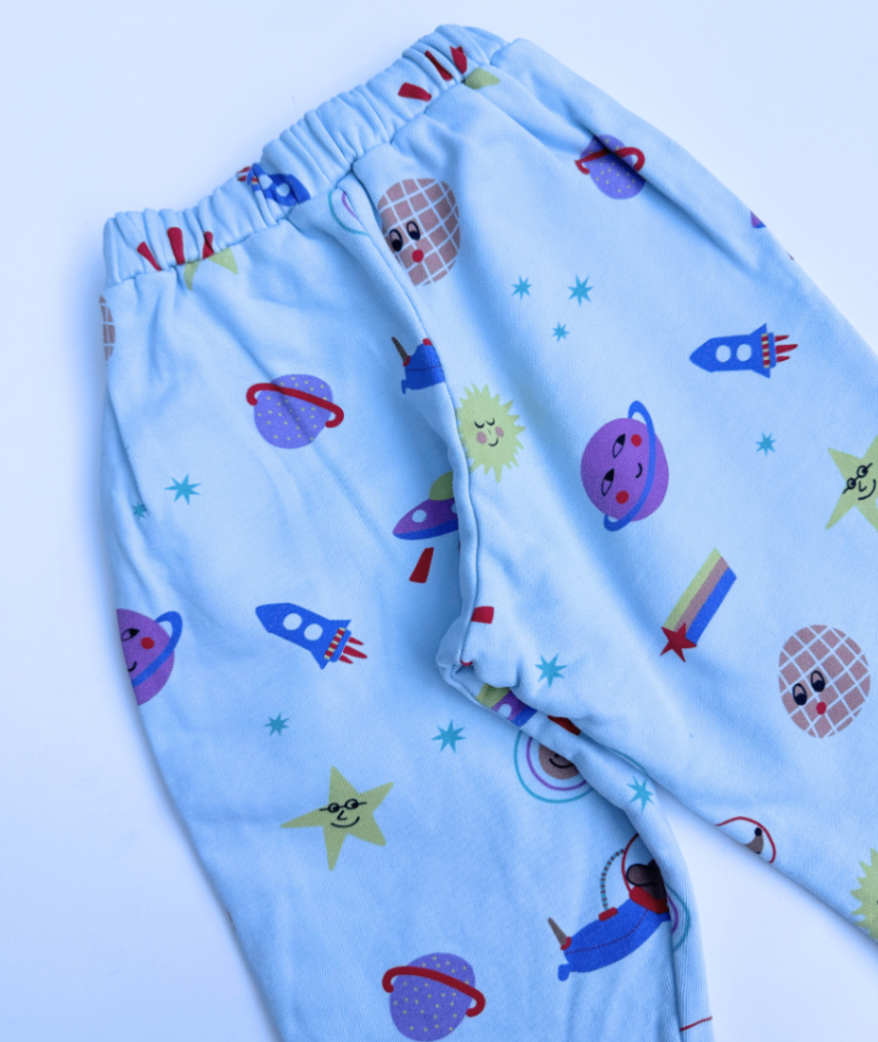 Stoffhose "Weltall" ~ 74/80 ~ Kauf dich Glücklich