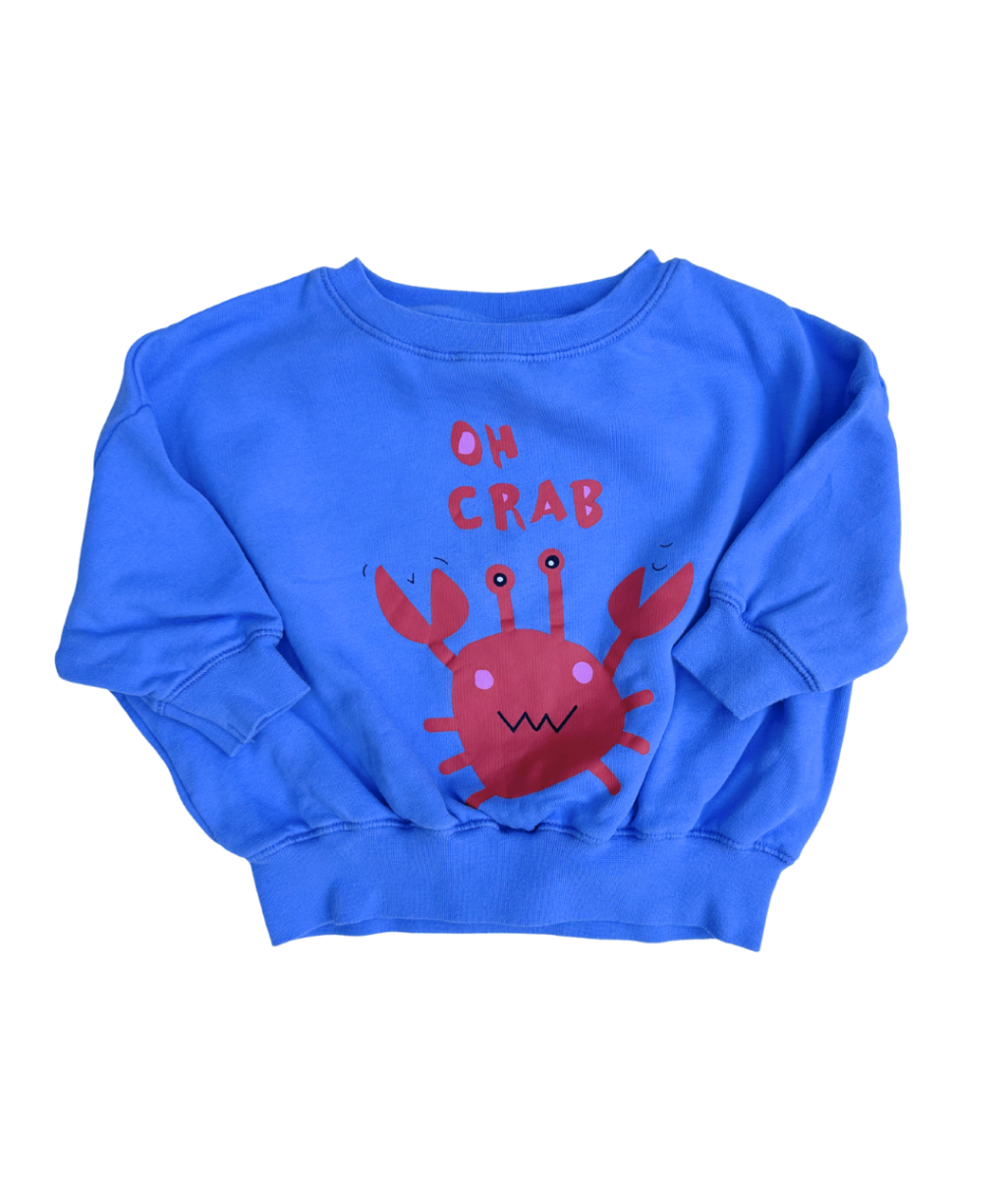 Sweatshirt "Oh Crab" ~ 74/80 ~ Kauf dich Glücklich