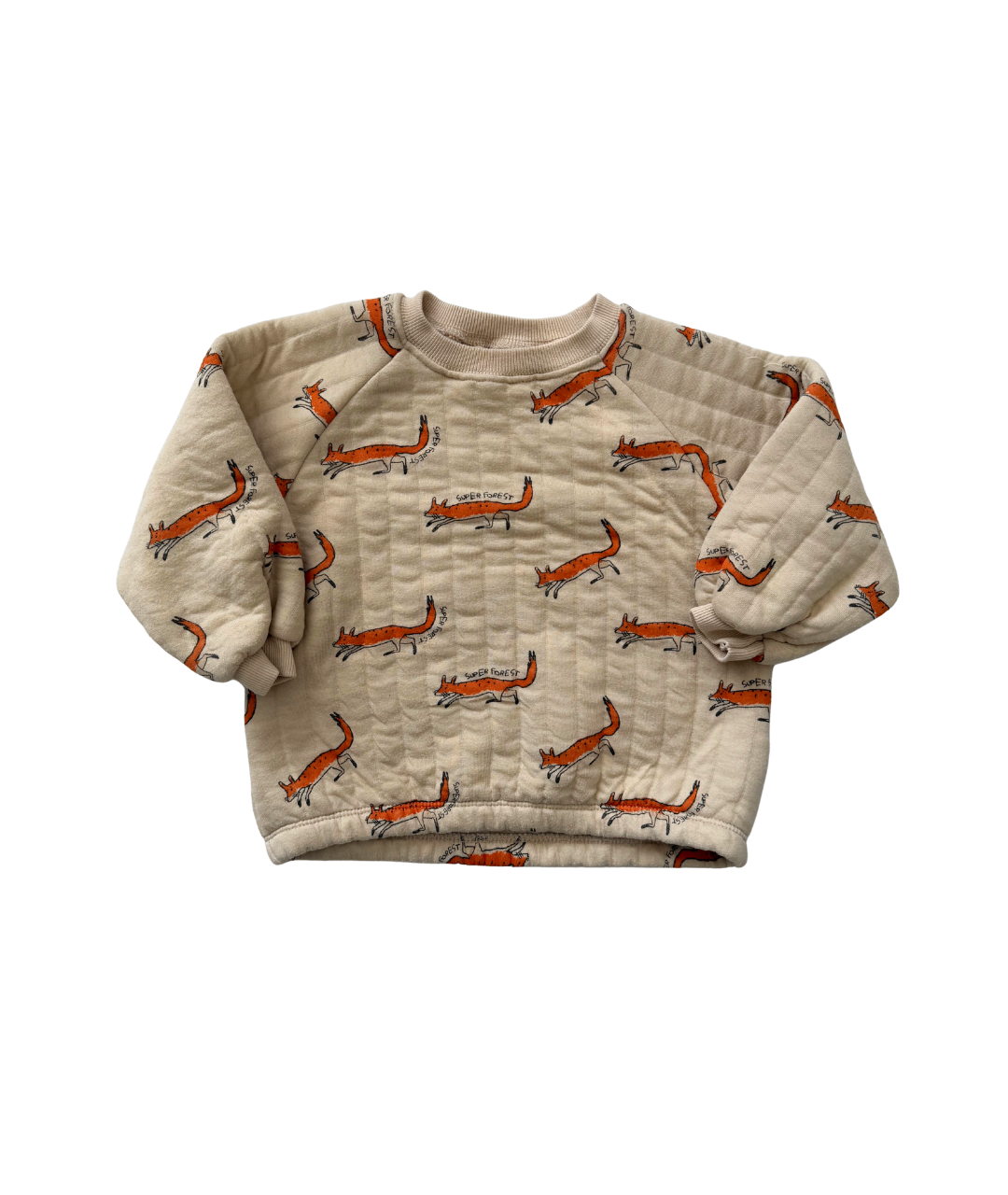 Wattiertes Sweatshirt "Fuchs"~ 104/110 ~ Zara