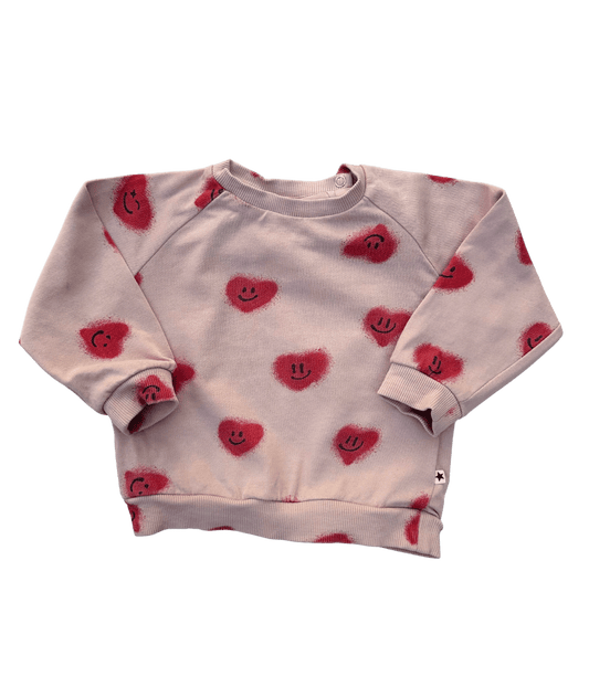 Sweatshirt "Herzen"~ 74/80 ~ Molo