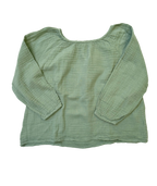 Musselin Bluse "salbei" ~ 140/146 ~ Nummero74