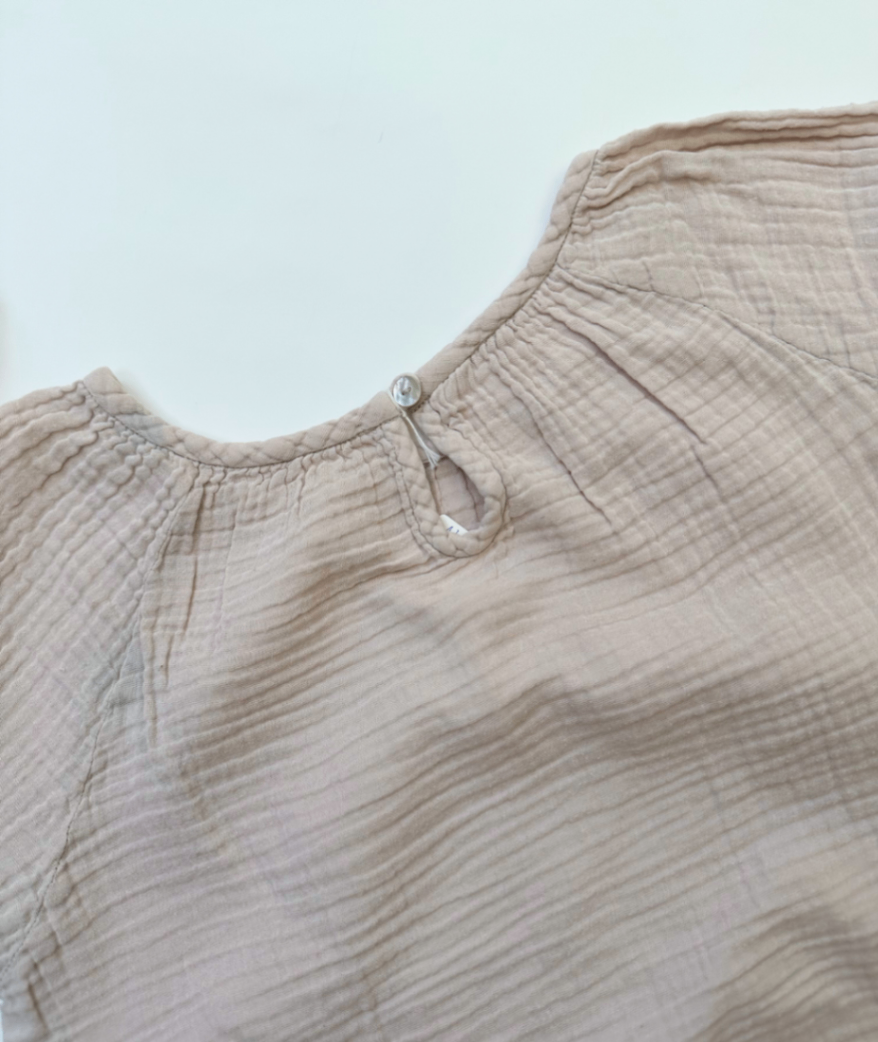 Musselin Bluse "rose" ~ 140/146 ~ Nummero74