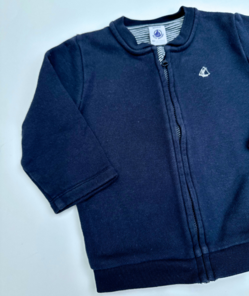 Sweatshirt Jacke ~ 80/86 ~ Petit Bateau