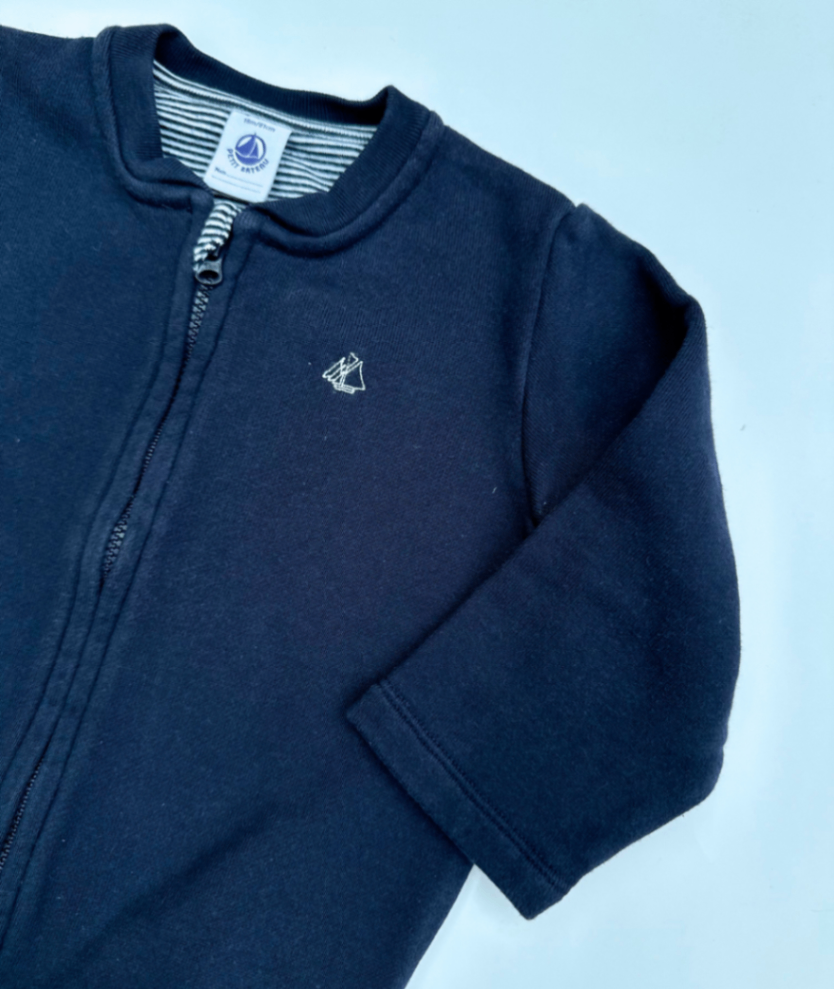 Sweatshirt Jacke ~ 80/86 ~ Petit Bateau