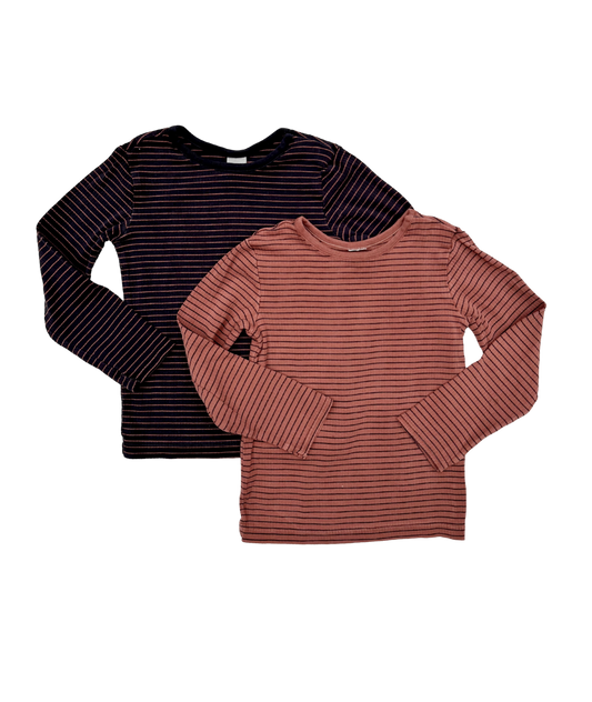 2er Pack Langarmshirts ~ 104/110 ~ H&M