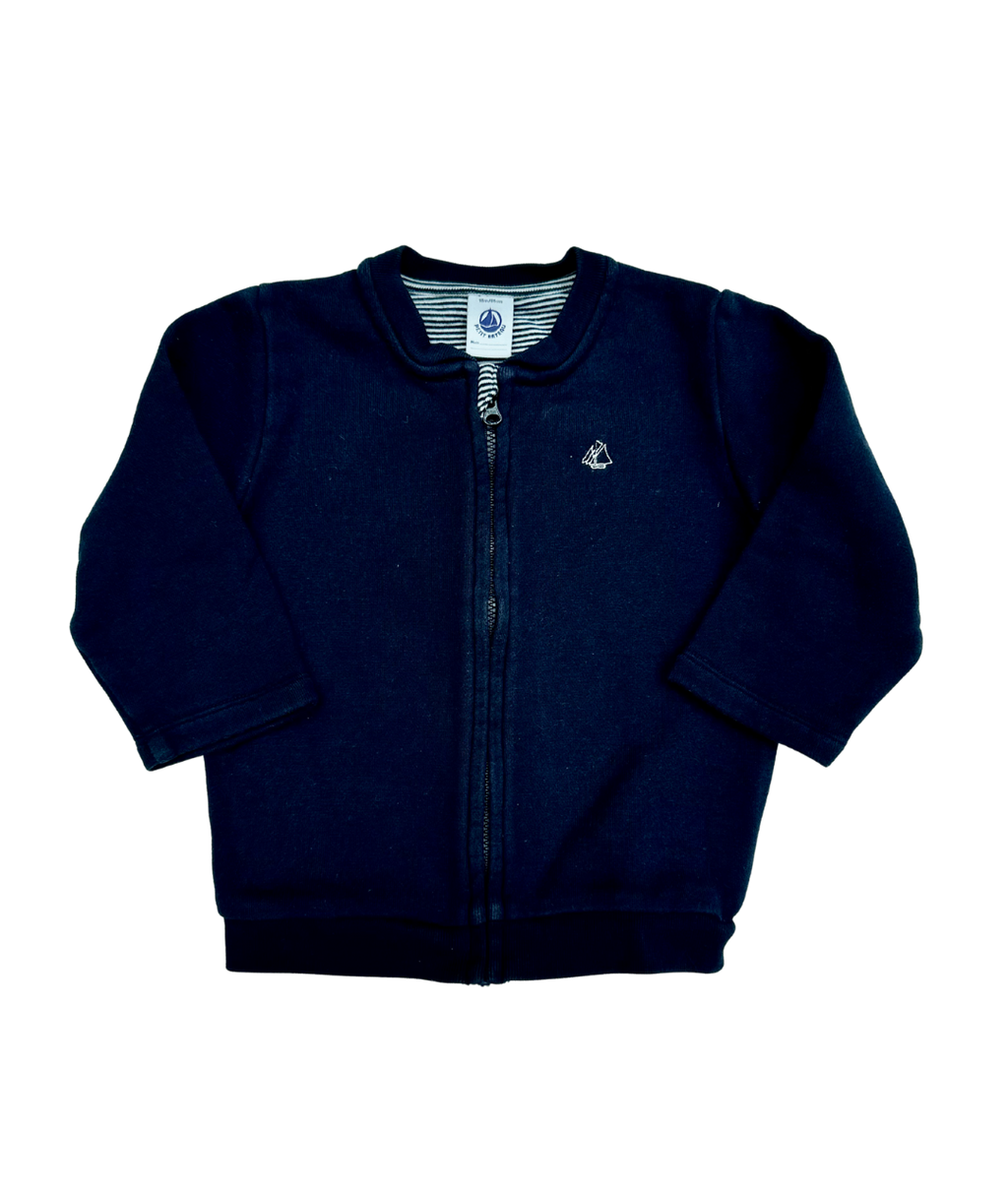Sweatshirt Jacke ~ 80/86 ~ Petit Bateau