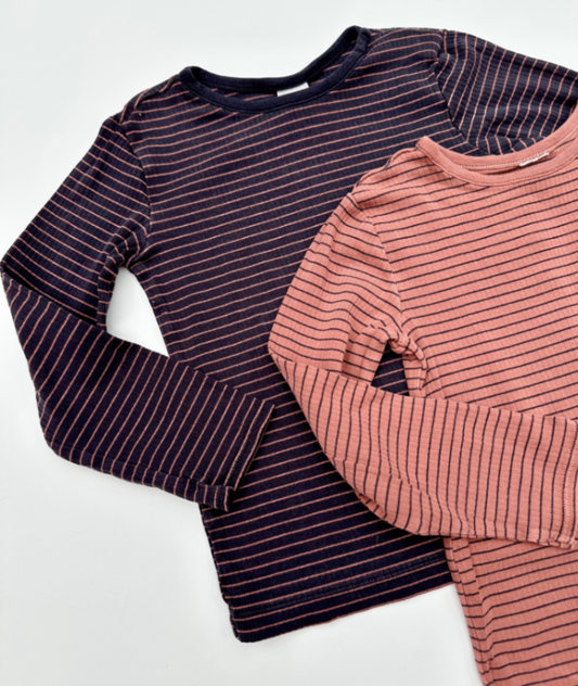 2er Pack Langarmshirts ~ 104/110 ~ H&M