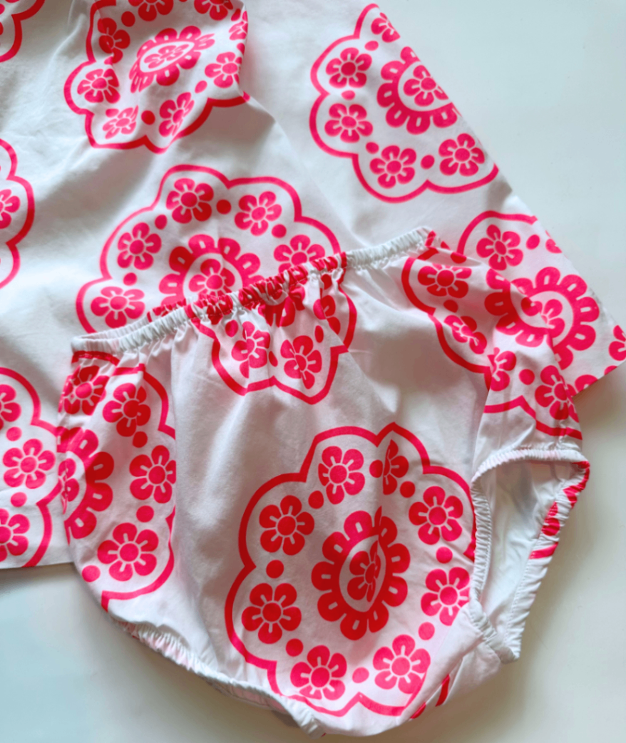 Blusenkleid mit Höschen ~ 80/86 ~ Jacadi