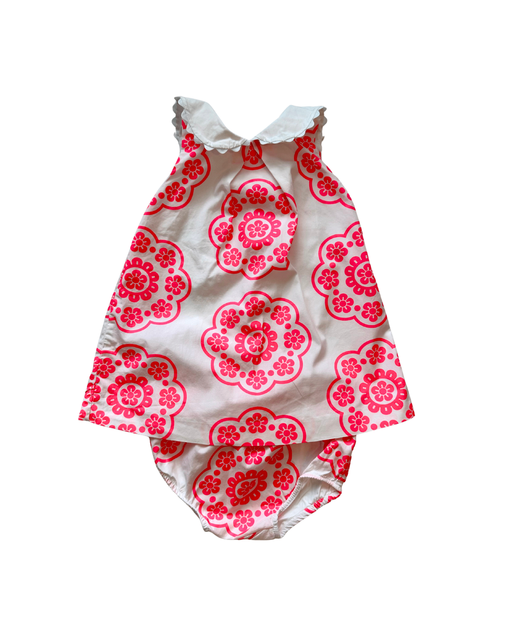 Blusenkleid mit Höschen ~ 80/86 ~ Jacadi