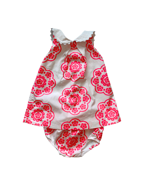 Blusenkleid mit Höschen ~ 80/86 ~ Jacadi