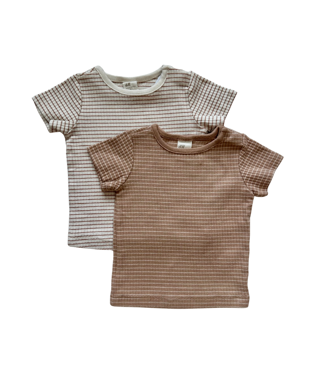 2er Pack T-Shirts ~ 62/68 ~ H&M