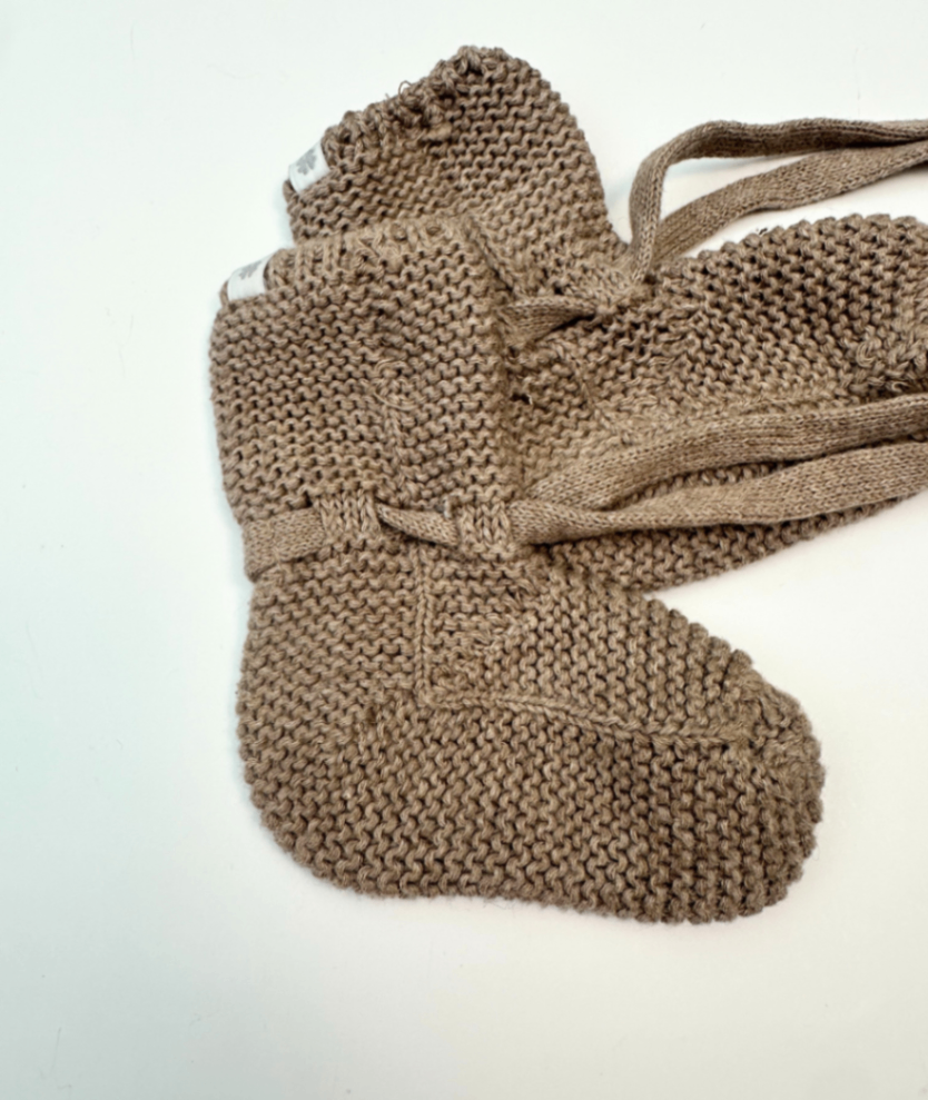 Gestrickte Babyschuhe ~ 50/56 
