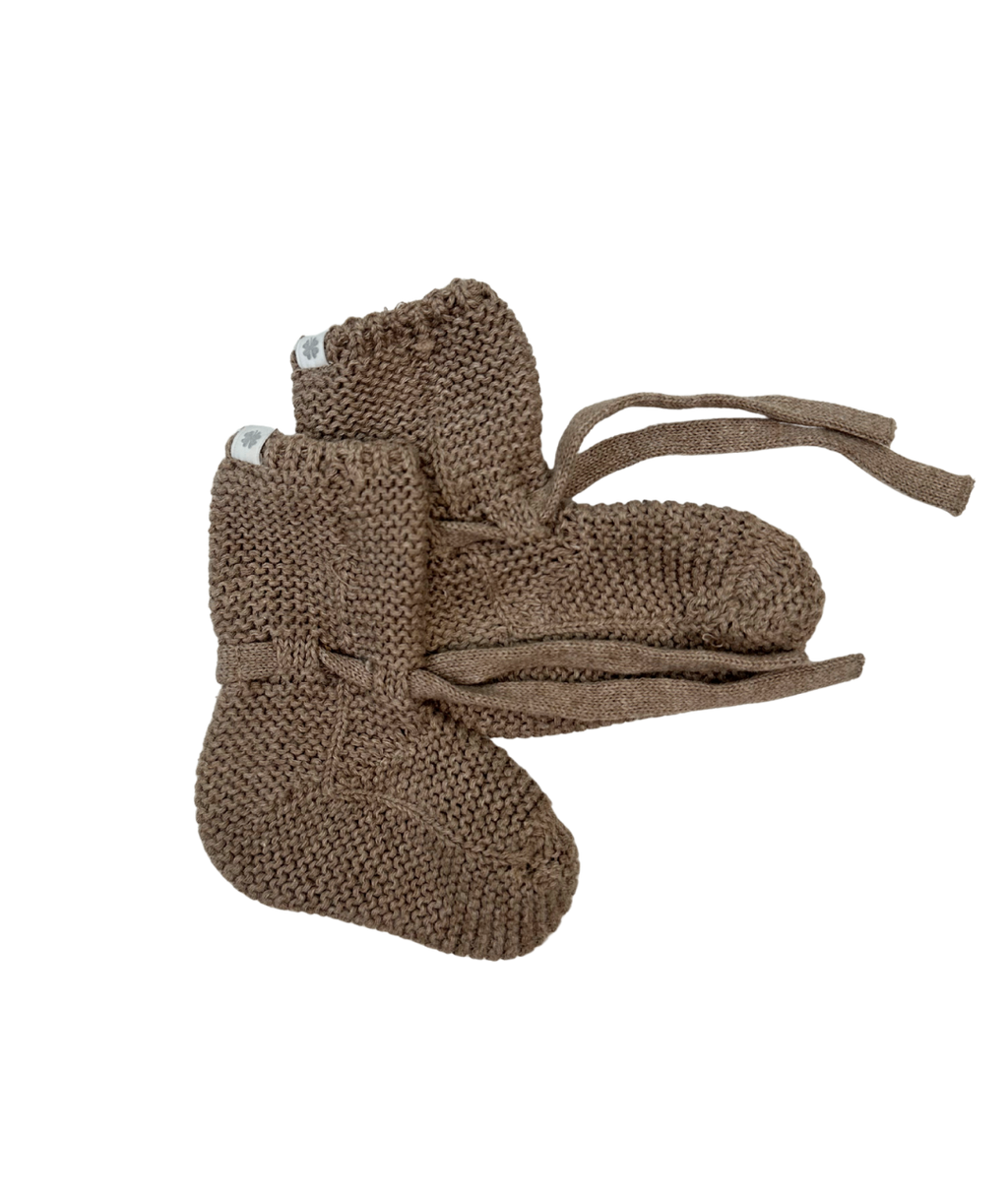 Gestrickte Babyschuhe ~ 50/56 