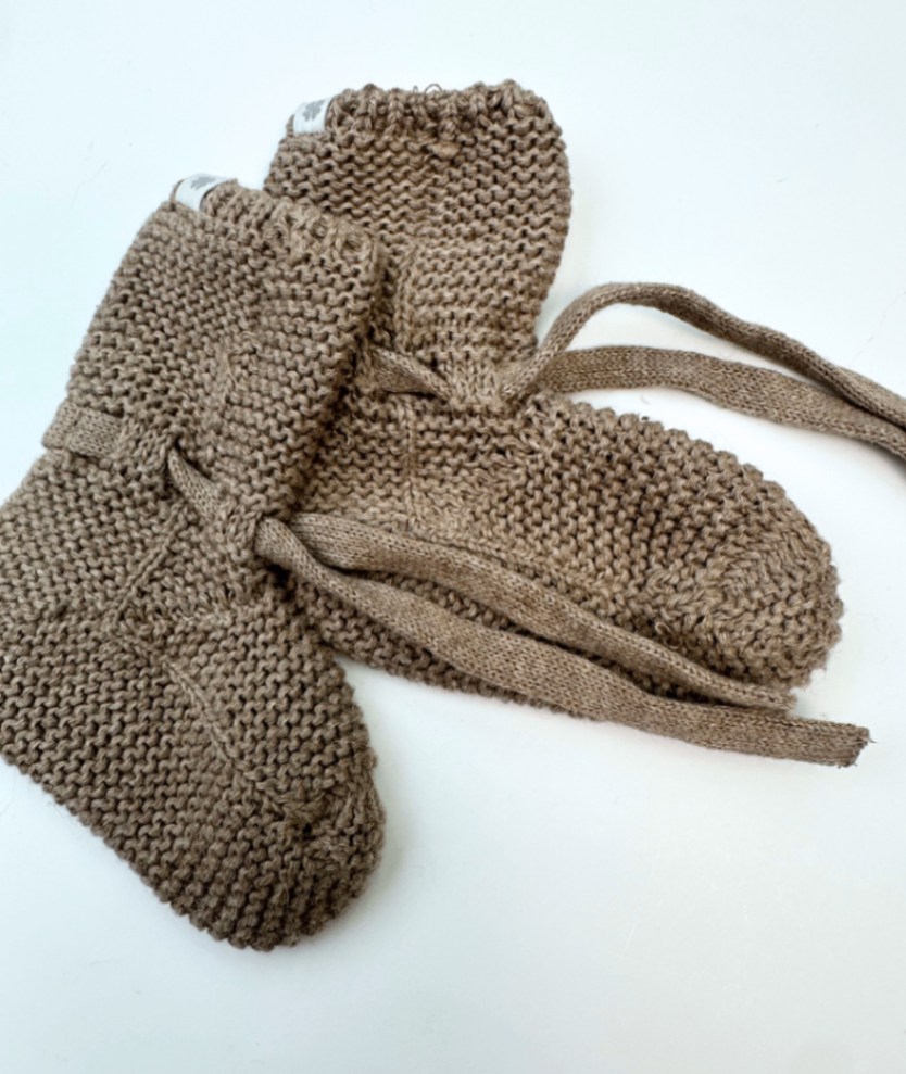 Gestrickte Babyschuhe ~ 50/56 