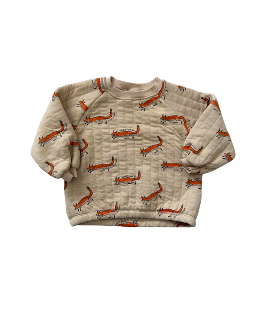 Wattiertes Sweatshirt "Fuchs"~ 104/110 ~ Zara