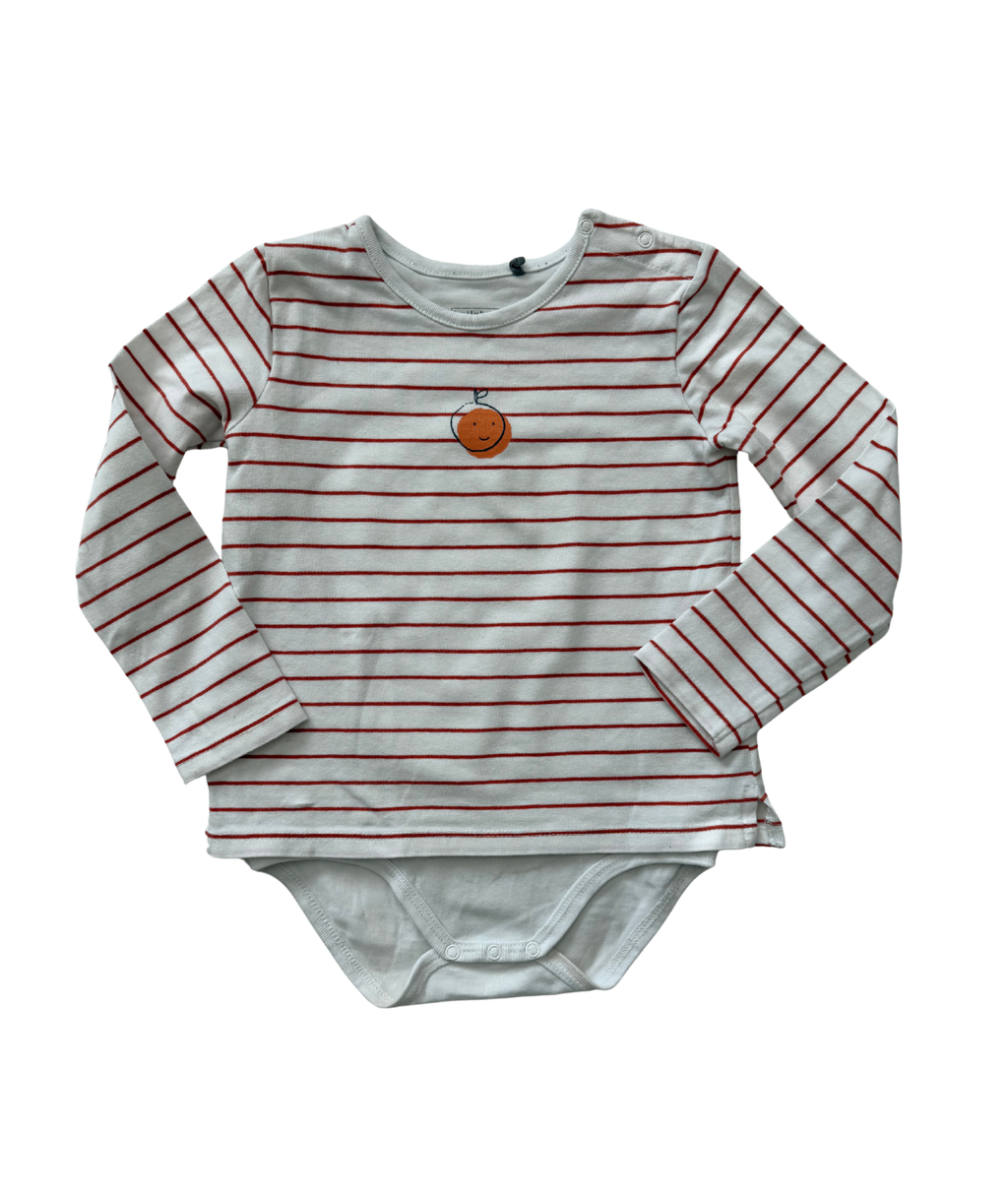 Langarmshirt mit Body ~ 92/98 ~ bellybutton