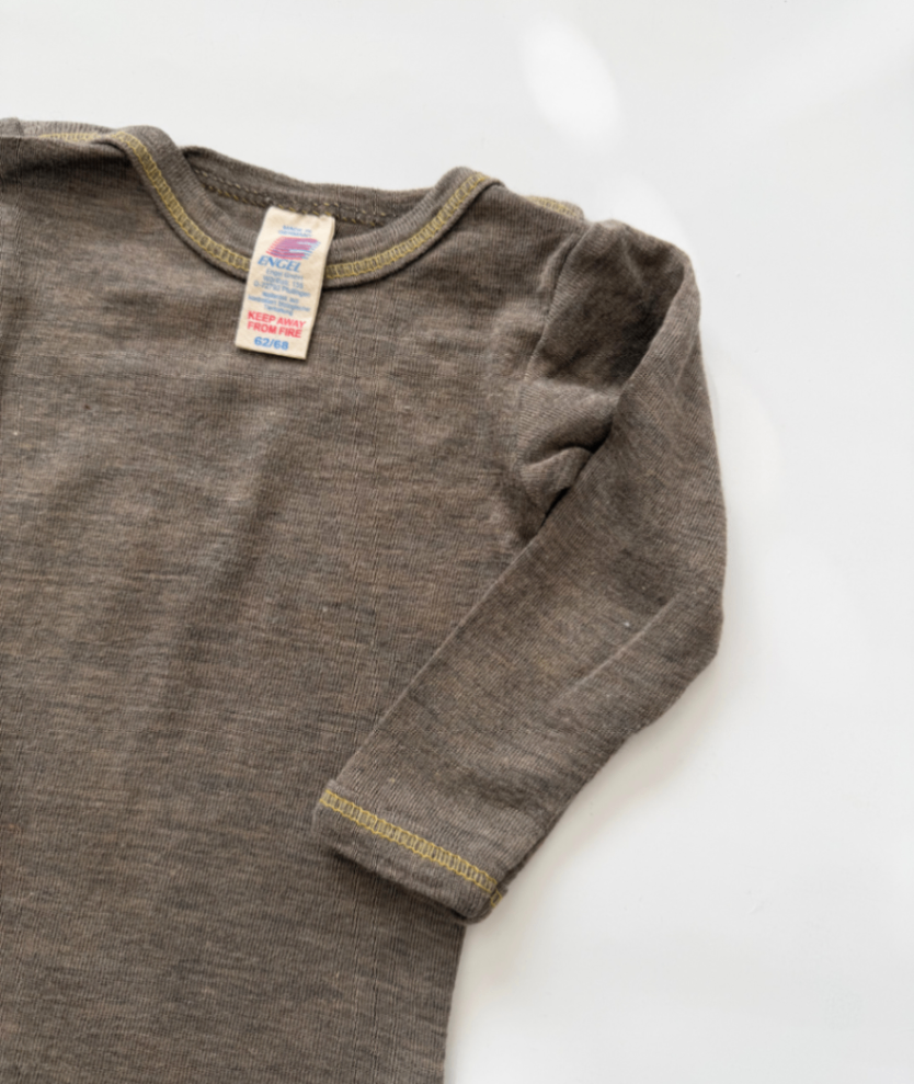 Wolle/Seide Body ~ 62/68 ~ Engel