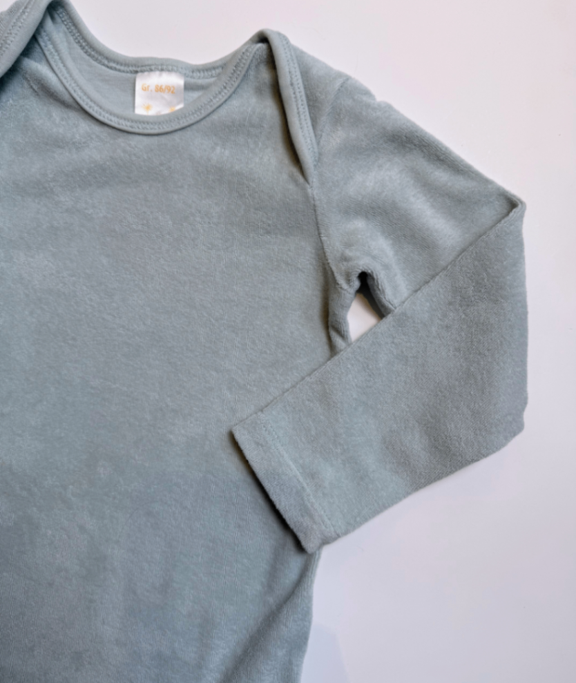 Langarmbody aus Frottee ~ 86/92 ~ Pusblu