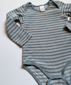 Langarmbody aus Frottee ~ 86/92 ~ Pusbllu