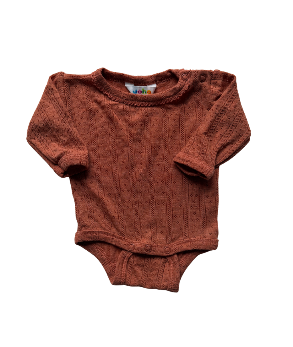 Langarmbody Wolle/Seide ~ 50/56 ~ Joha