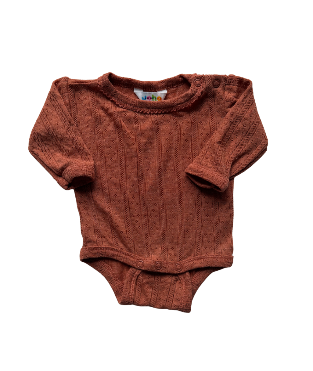 Langarmbody Wolle/Seide ~ 50/56 ~ Joha