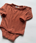 Langarmbody Wolle/Seide ~ 50/56 ~ Joha