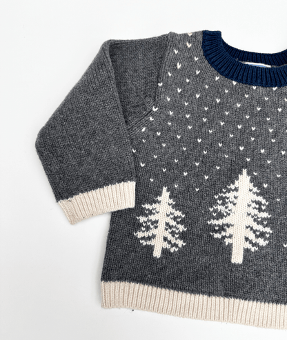 Weihnachtlicher Strickpullover ~ 74/80 ~ Jacardi