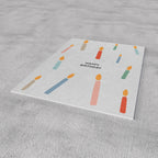 Postkarte - Geburtstag - Kerzen