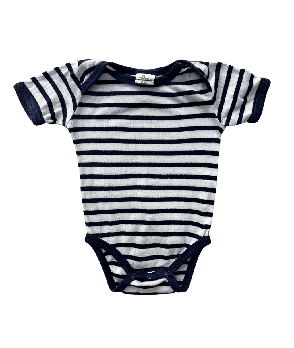 Gestreifter Kurzarmbody ~ 62/68 ~ Alana