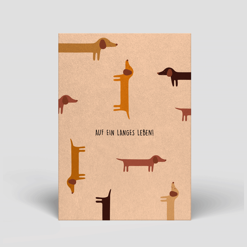 Postkarte - Geburtstag - Auf ein langes Leben