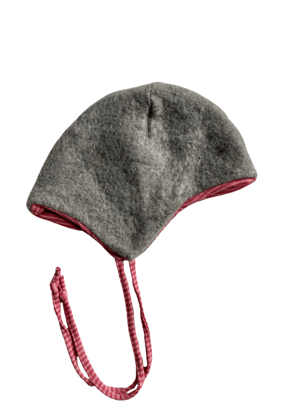 Mütze ~ grau/rosa ~ 44/45 ~ Alana